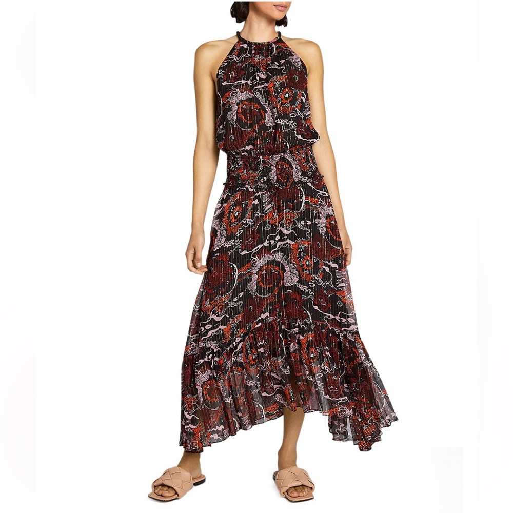 A.L.C. Bardot Printed Maxi Dress